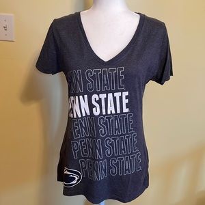 Penn State KA Knights short sleeve tee shirt v-neck t-shirt blue logo medium